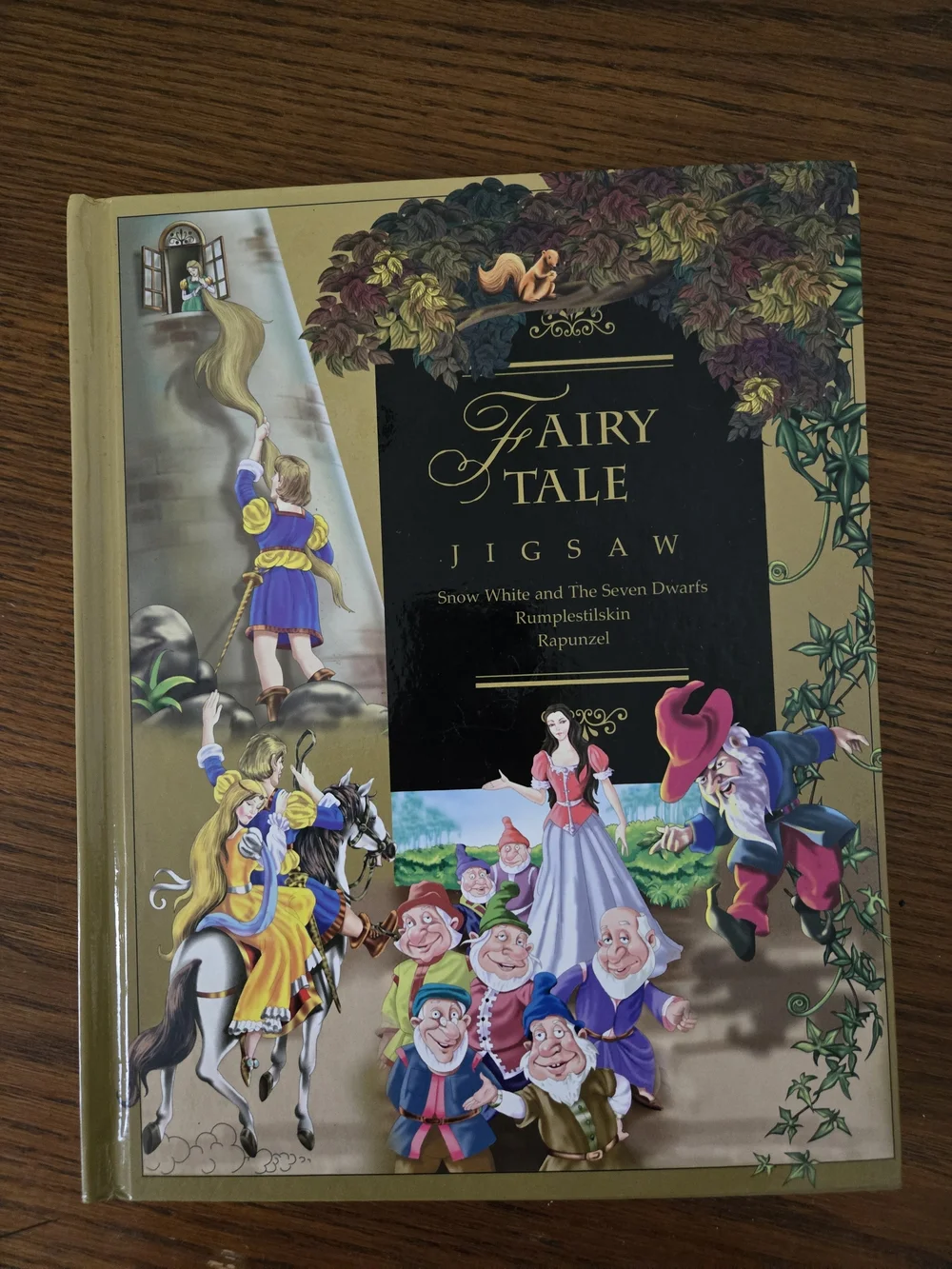 Fairy Tale Jigsaw Book — Gold & Black Illustrated Cover